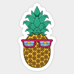 Pineapple summer Floral Sticker